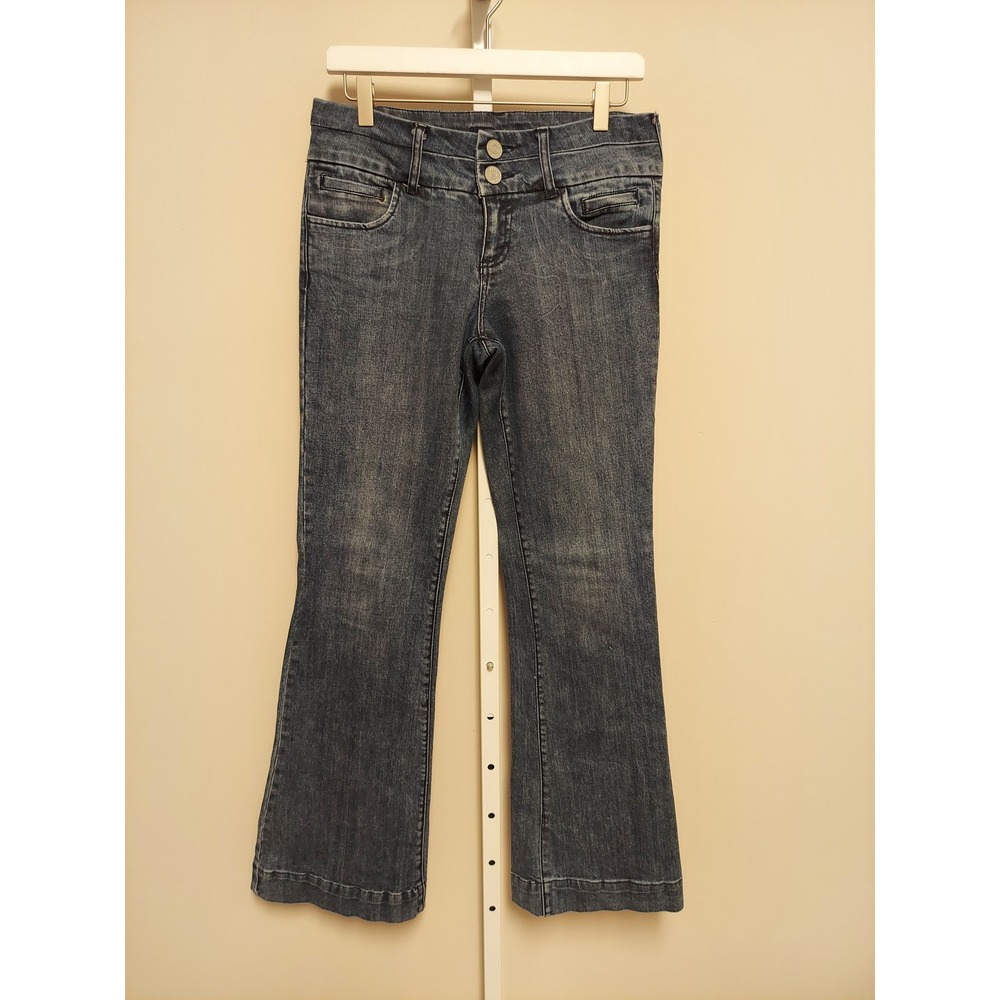 Kut from the kloth Madeleine Trouser Flare Jeans‎ Size 6 y2k dark wash